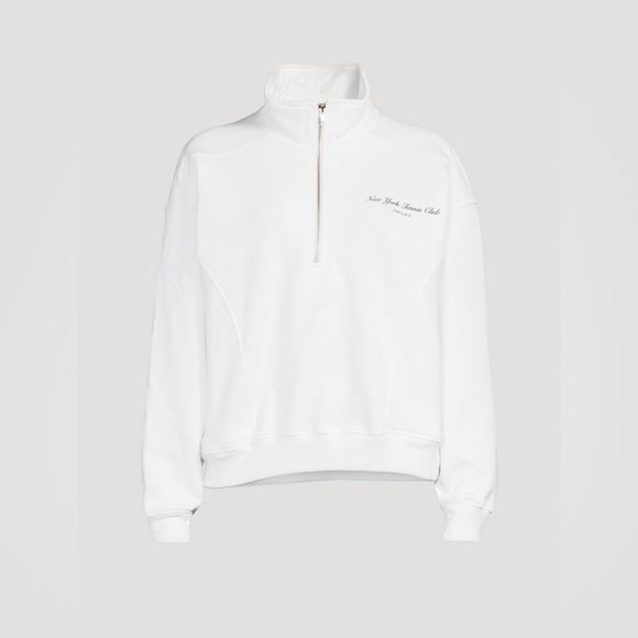 SPORTY & RICH NEW YORK TENNIS CLUB QUARTER ZIP - Picture 6 of 7
